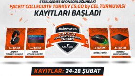 SteelSeries Sponsorluğundaki Faceit Collegiate Turkey CS:GO by CEL Turnuvası Kayıtları Başladı
